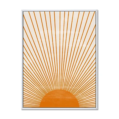 Orange Sun Print III Wall Art