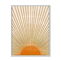 Orange Sun Print III  Wall Art