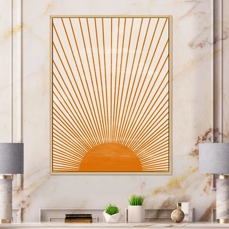 Orange Sun Print III  Wall Art