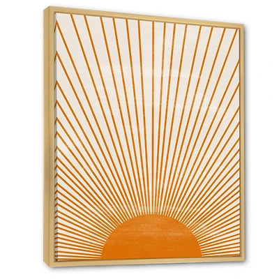 Orange Sun Print III  Wall Art