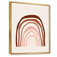 Terracotta Minimalist Boho Rainbow I  Wall Art