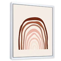Terracotta Minimalist Boho Rainbow I  Wall Art