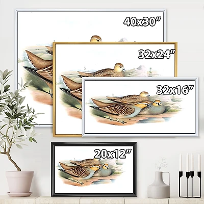 Toile « Vintage Birds The Wild III »