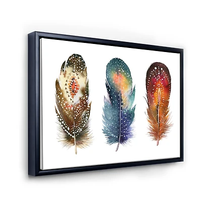 Colourful Boho Feather Set IX Wall Art