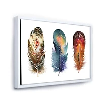 Colourful Boho Feather Set IX  Wall Art