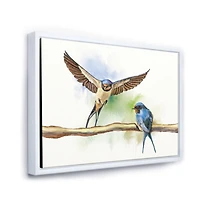 Two Barn Swallows Birds  Wall Art