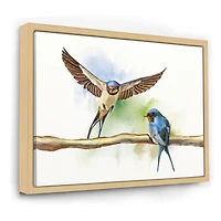 Two Barn Swallows Birds  Wall Art