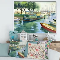 Boats Green Spring  Wall Art