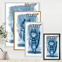 Cat Holding A Fish Its Claws  Wall Art