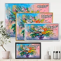 Bouquet of VIbrant Flowers  Wall Art