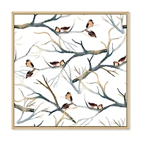 Little Birds on The Tree Branches I  Wall Art