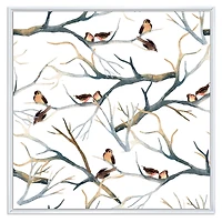 Little Birds on The Tree Branches I  Wall Art