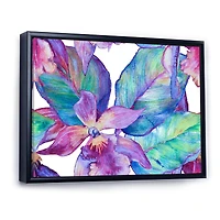 Orchid Seamless Pattern Canvas Wall Art Print