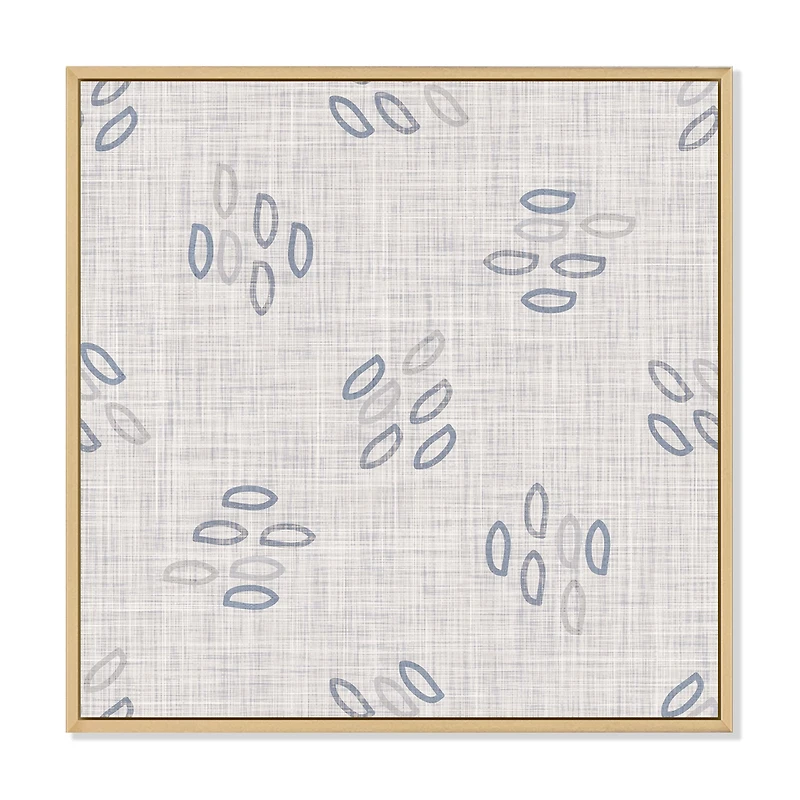 Watercolor Farmhouse Flower Motif Background XI Canvas Wall Art Print