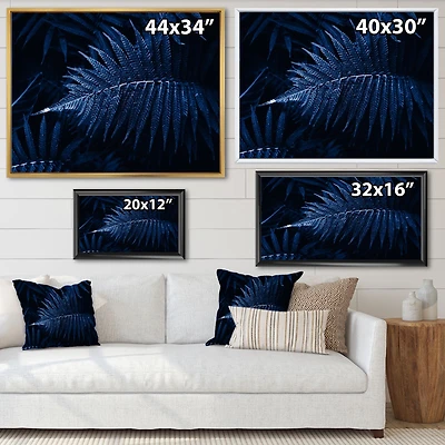 Tropical Leaves The Color of Year 2020 Canvas Wall Art Print