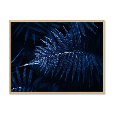 Tropical Leaves The Color of Year 2020  Canvas Wall Art Print