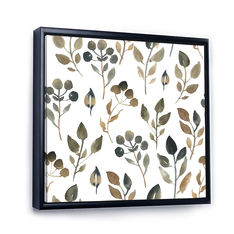 Illustration of Brown Simple Leaves