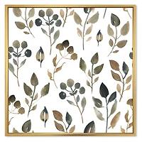 Illustration of Brown Simple Leaves