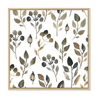 Illustration of Brown Simple Leaves