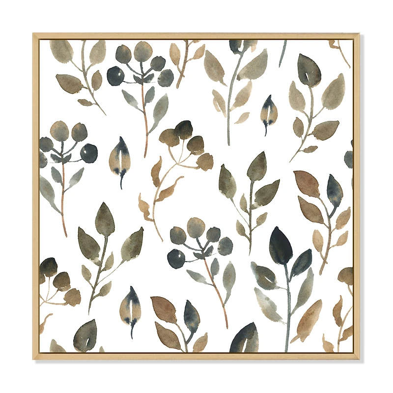 Illustration of Brown Simple Leaves