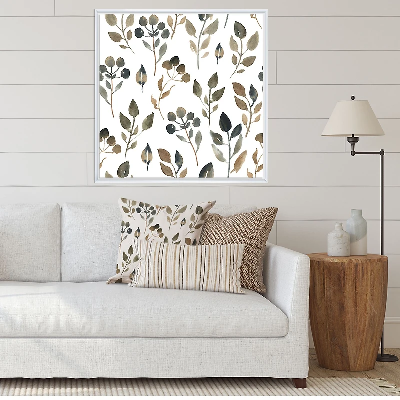 Illustration of Brown Simple Leaves