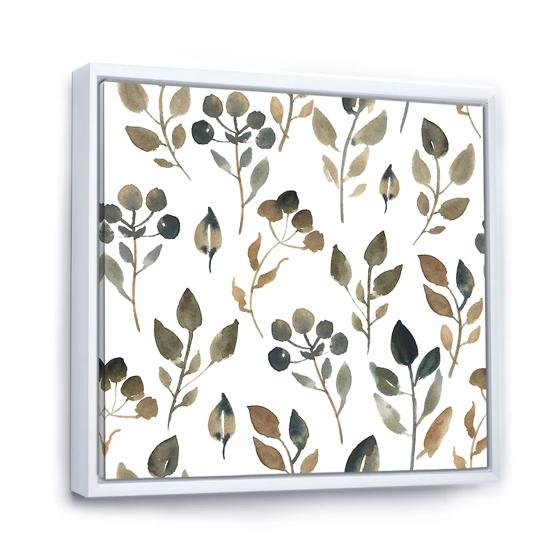 Illustration of Brown Simple Leaves