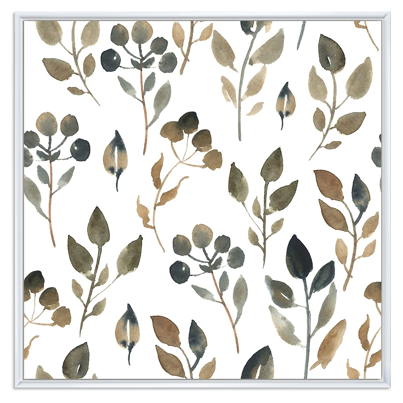 Illustration of Brown Simple Leaves