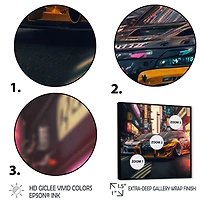 Tunning Car Drifting Tokyo Wall Art
