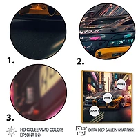 Art mural « Tunning Car Drifting Tokyo »