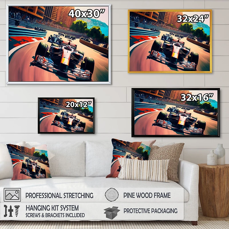 Formula Car Racing I Wall Art