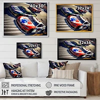 American Race Car Framed Wall Art