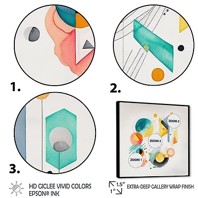 Multi-Color Circular Abstract I Wall Art