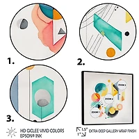 Multi-Color Circular Abstract I Wall Art