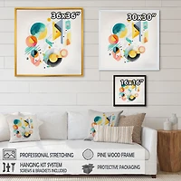 Multi-Color Circular Abstract I Wall Art