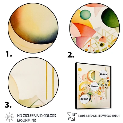 Yellow Multi Shape II Wall Art