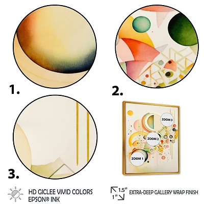 Yellow Multi Shape II Wall Art