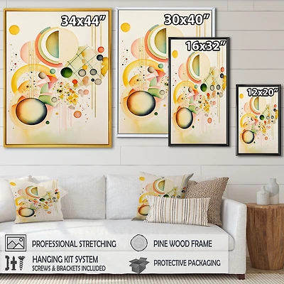 Yellow Multi Shape II Wall Art