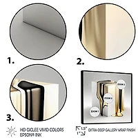 Black And Gold Cubic Expression I Wall Art