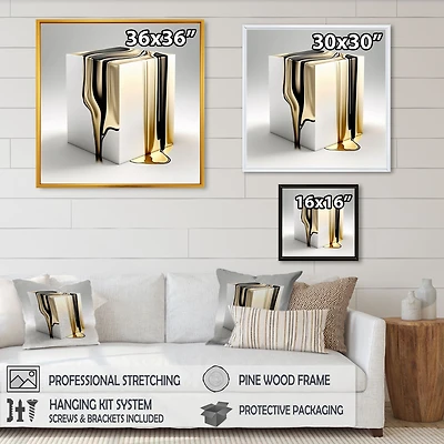 Black And Gold Cubic Expression I Wall Art