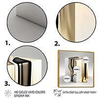 Black And Gold Cubic Expression I Wall Art