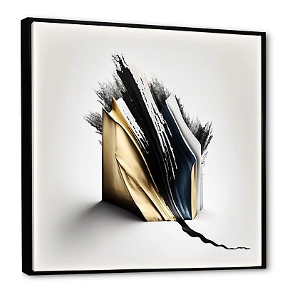 Black And Gold Cubic Expression VI Wall Art