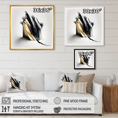 Black And Gold Cubic Expression VI Wall Art