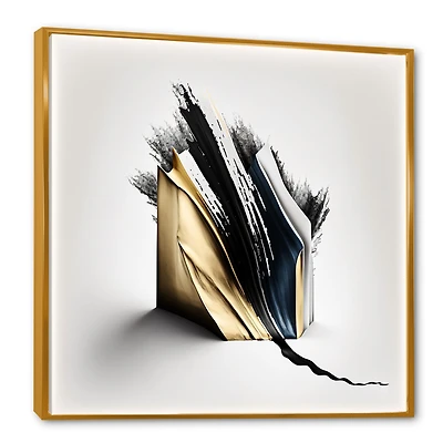 Black And Gold Cubic Expression VI Wall Art