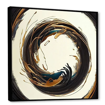 Gold Glamour Circle 1 Wall Art