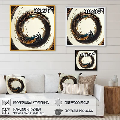 Gold Glamour Circle 1 Wall Art