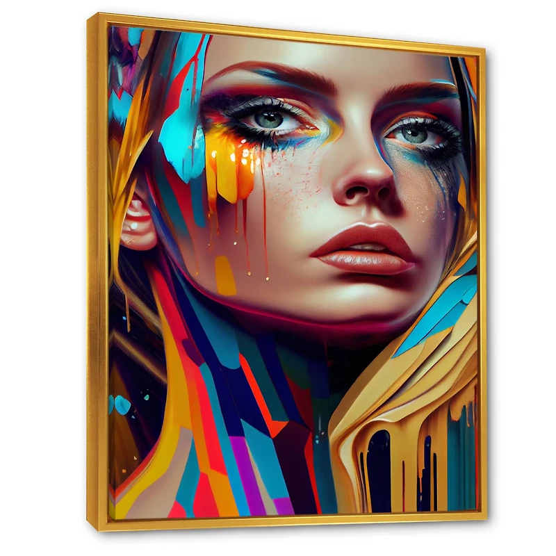Vibrant Creative Woman Portrait VI Wall Art