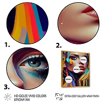 Vibrant Creative Woman Portrait VI Wall Art