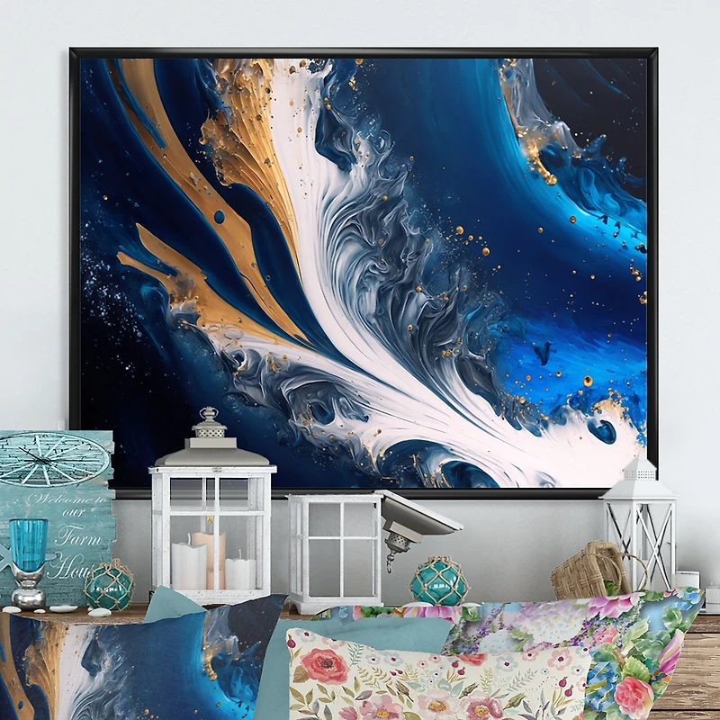 Ice Paint Splash VI Wall Art