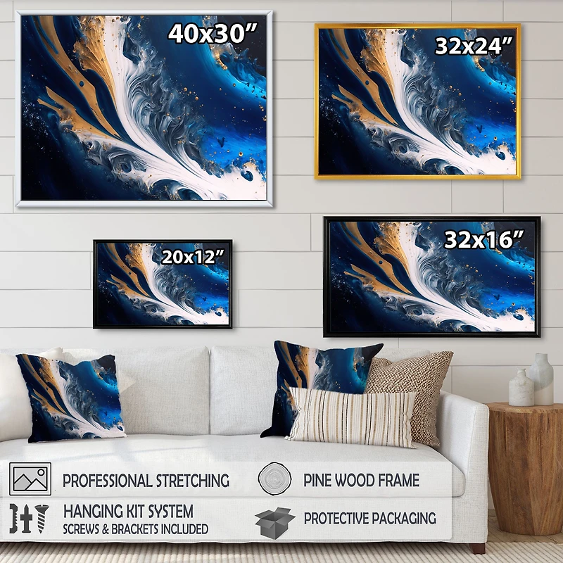 Ice Paint Splash VI Wall Art