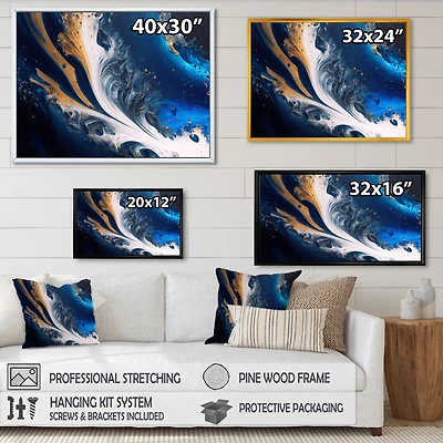 Ice Paint Splash VI Wall Art